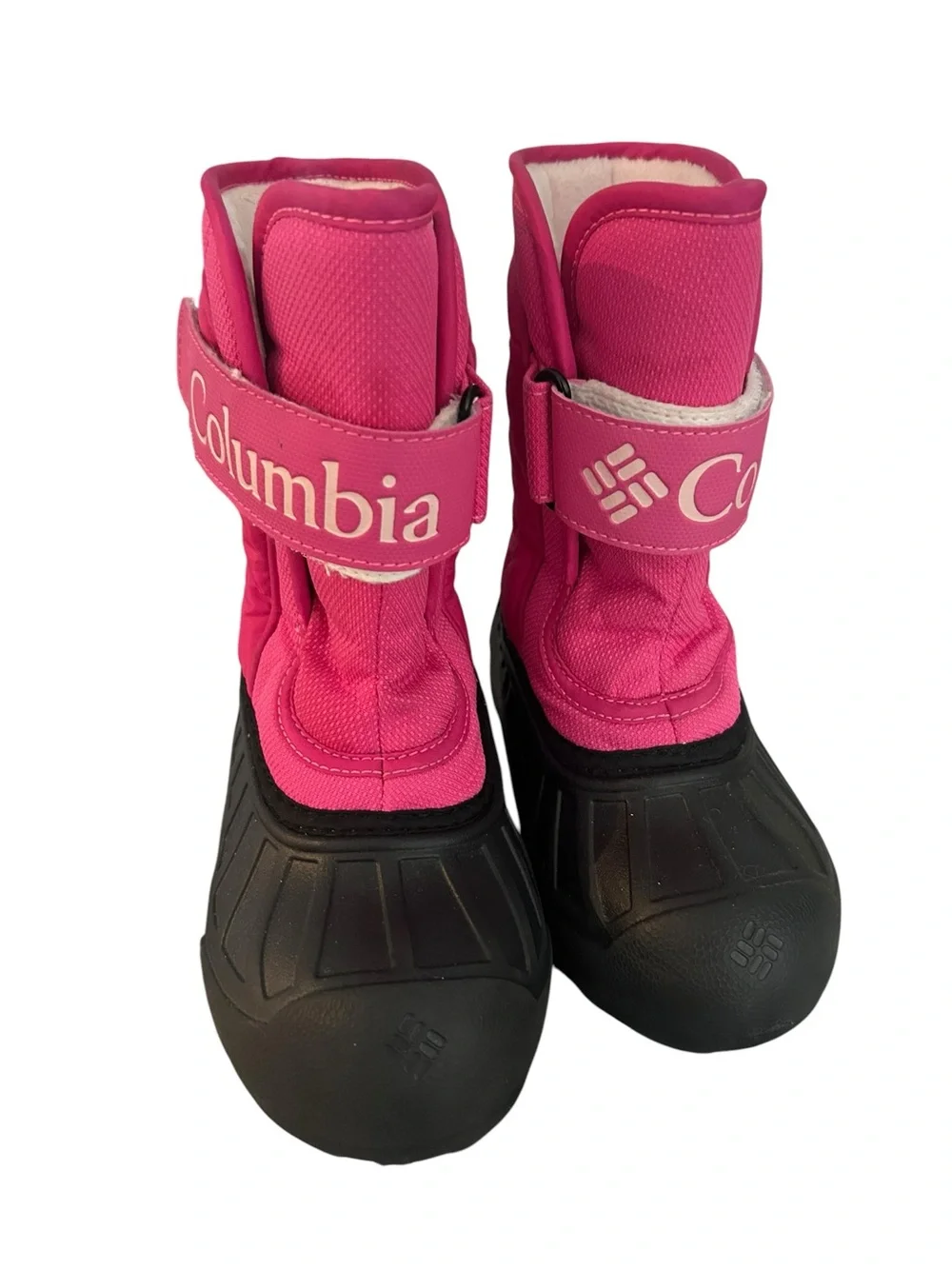 Columbia Kids Bright Pink and Black Snow Boots- Sz 11 Girls